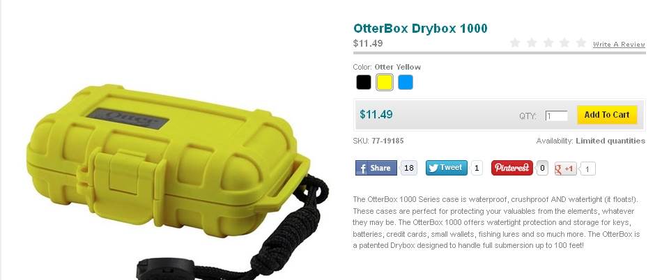 Waterproof box ofr GPS?