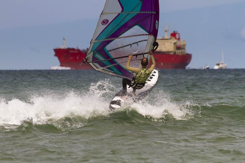 caloundra bar in a westerly
