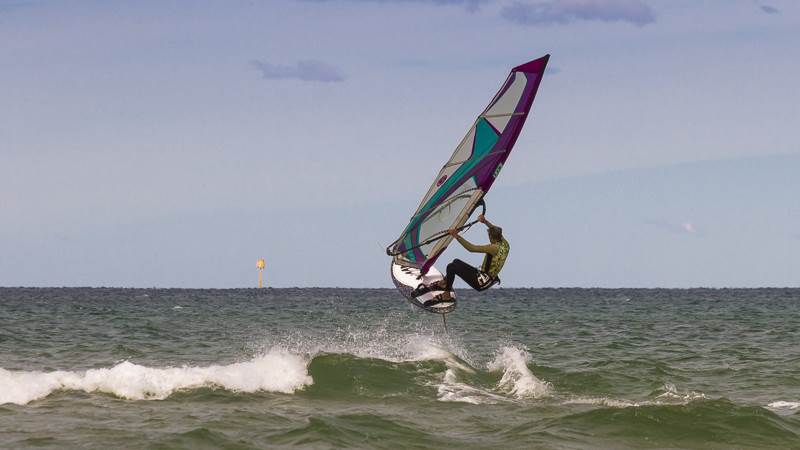 caloundra bar in a westerly