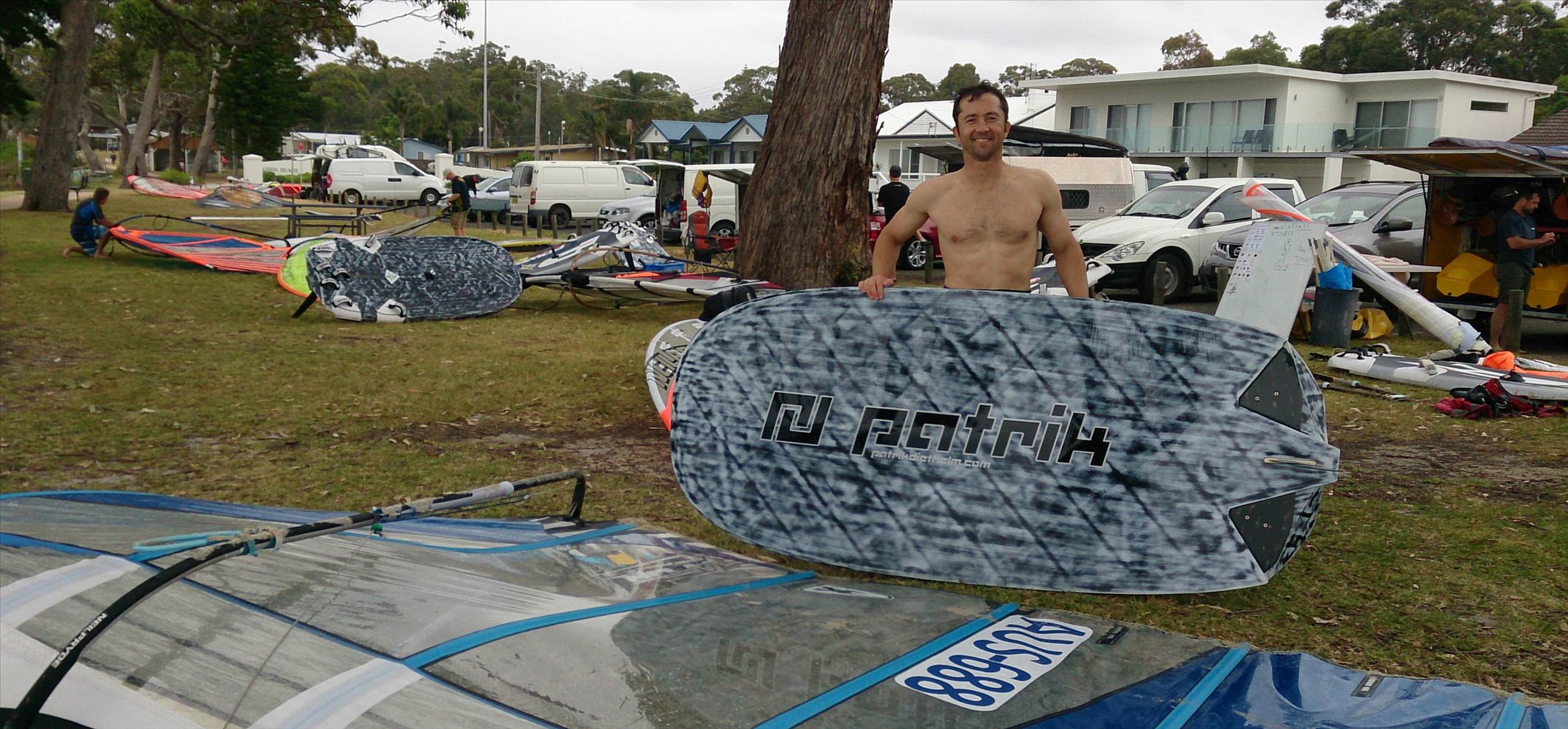 Dave with Patrik board