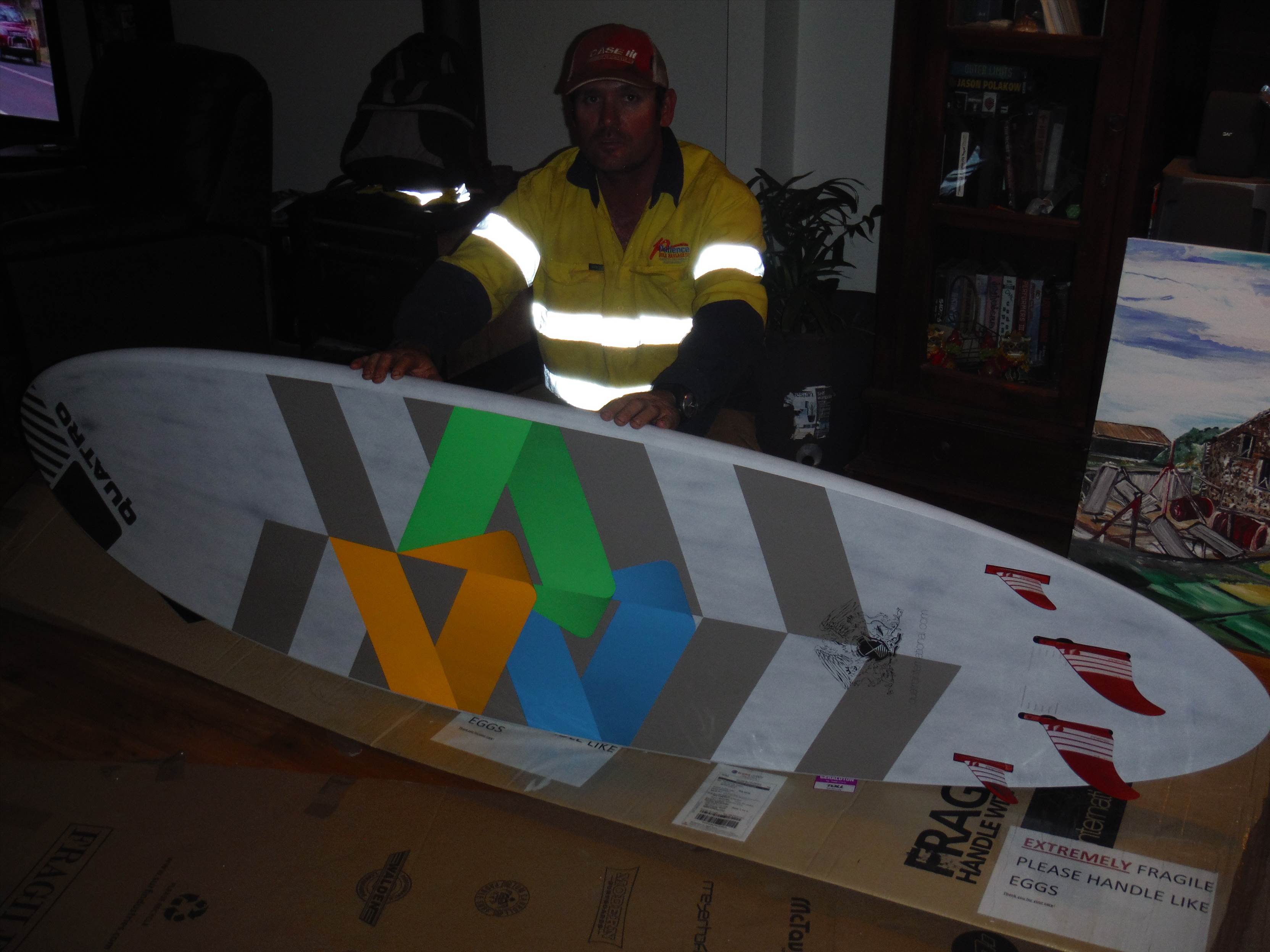 Picked up Matts NEW 2015 QUATRO CUBE 98L QUAD 231.3 X 61.1 and had a frothy