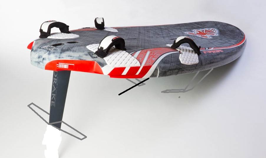 slalom-windsurf-board foil layout