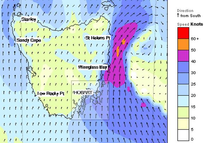 Wind forecast for 2/4/2015