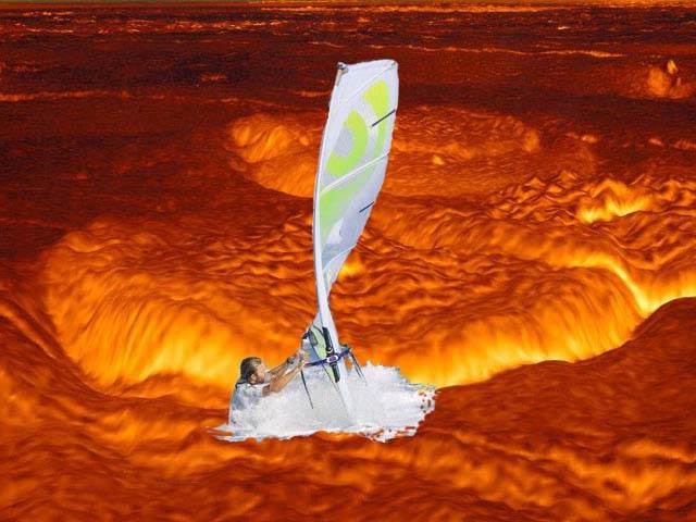 windsurfing on venus