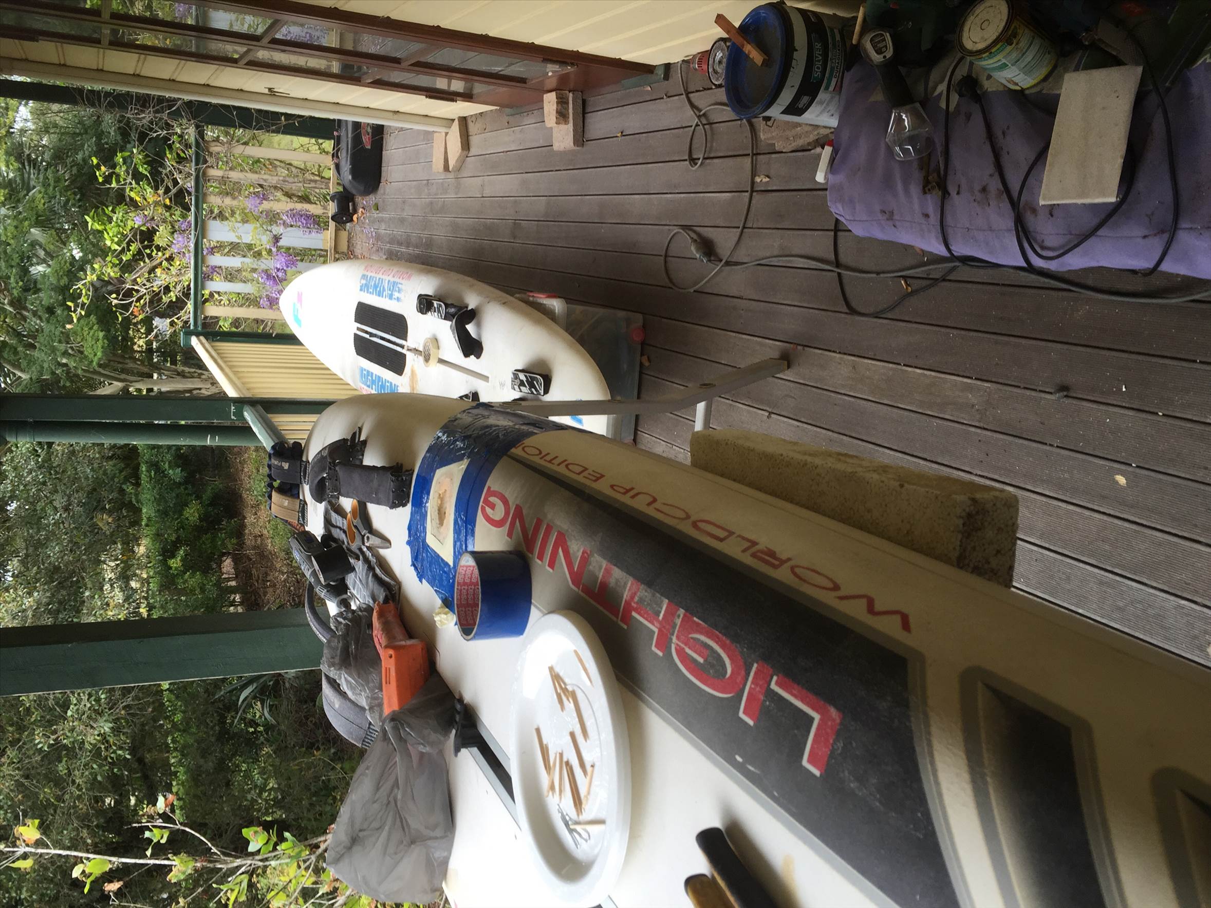 F2 Lightning foot plug repair