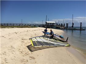 Stranded by the jetty