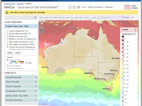 aussie water temp