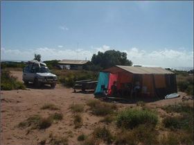 sh#t hot campsite at gnarls prior to first 4.2 day