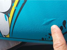 Blister on a brand new Tabou