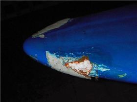 Smashed nose on Mistral Flow