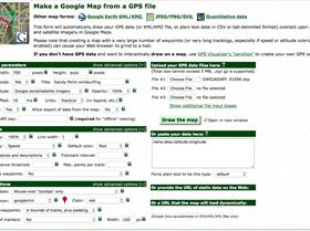 Using GPS Visualiser for windsurfing trackmap