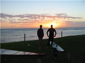 A session of sun and waves