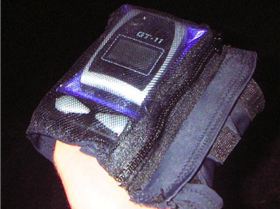 Custom GPS holder for upper arm