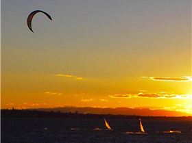 Sunset sailing