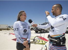 Jane Seman with Ben Proffitt from Windsurfing.TV