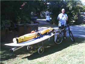 Windsurf bike rig