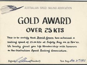 Really Old Speed Award