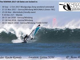 NSWWA Dates for next season