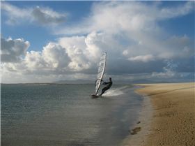 empty sandy pt. cold morning.