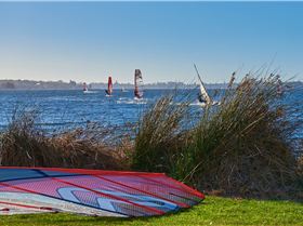 A few quick shots after a great afternoon windsurfing on the Swan River at Melville