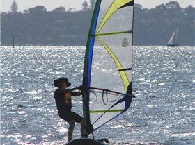 Julian (9) starting out on the river