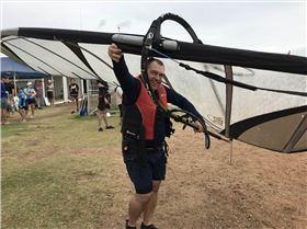 pat at RQYS try windsurf day