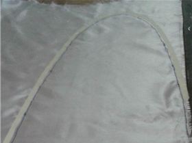 glass marked and taped