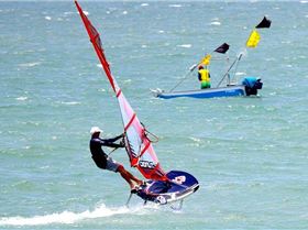 A board going 42.7 knots in 12 knots wind??