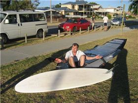 John trimmed his sail down from 5.8 to 5.0 for the occasion