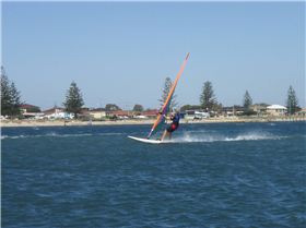 Unknown windsurfing chick