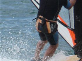 Rig Flip. Just coming back into hands. Foot still in strap.