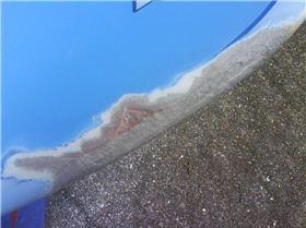 Damage and lack of divinycell on rails..