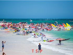 Image of 2019 LOC Windsurfing start at Ledge Point