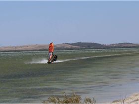 Jamie working hard at the Spit