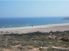 Mediterranean side of the point (flat water speed off shore wind)