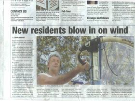 Front page article from the Fraser Coast Chronical 3/3/08