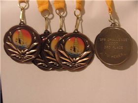 Onboard Speed Demons  3rd place Medals