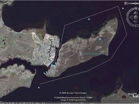 Course of the 2008 Round Raymond Island Race - Anti-clockwise
