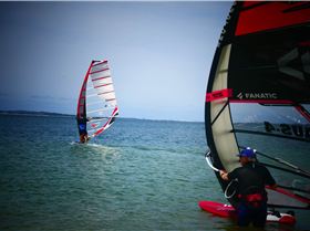 the excitement was showing