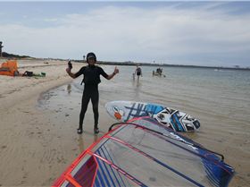 the excitement was showing