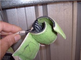 velcro harness line attachment