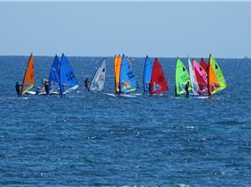 Windsurfer club race at BSYC