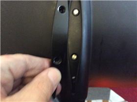 Infinity 84cm mast cap hole not placed correctly.