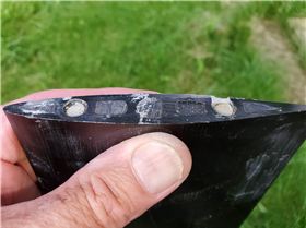 sheared bolts in foil mast