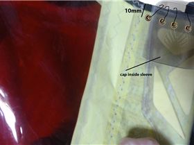 eylet repair to mast cap