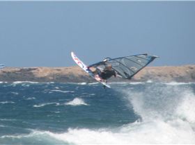 Getting air at Vargas