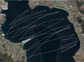 Foiling in the river