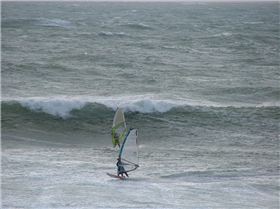 Winter at the G 5mt swell 30 knots plus