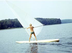 Marek Windsurfing Mazury Poland in year 1980