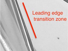 Rounded taper leading edge transitions